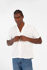Men's Half Sleeve Jakar Shirt With Breathable Fabric In High Quality Modern Design