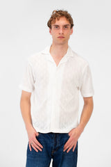 Men's Slim Fit Sheer Short Sleeve Mesh Shirt In Modern Design