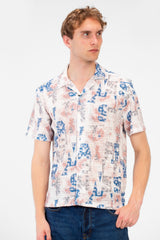 Men's Half Sleeve Slim Fit Jakar Shirt In Distinctive Summer Colors