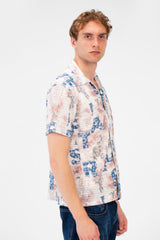 Men's Half Sleeve Slim Fit Jakar Shirt In Distinctive Summer Colors