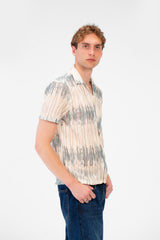 Men's Slim Fit Jakar Short Sleeve Collar Shirt