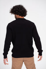 Men's Slim Fit Full Zipper Padded Basic Wool Pullover