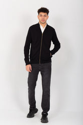 Men's Slim Fit Full Zipper Round Unique Style Pullover