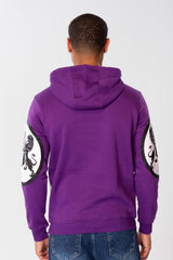 Men's Hoodie With Front And Shoulder Print And Long Sleeves