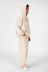 Men's Hooded Printed Sweatshirt Made From Melton Material
