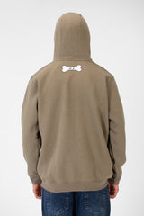 Men's Printed Hooded Sweatshirt With Front Pocket In Melton Material
