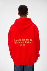 Men's Oversize Hoodie Sweatshirt Printed Melton Material