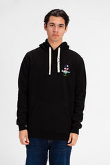 Men's Graphic Print Kangaroo Pocket Hoodie Sweatshirt