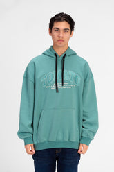 Men's Tomato Front Text Print Oversized Sweatshirt