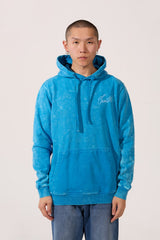 Men's Tomato Washed Oversized Hoodie Sweatshirt With Front Pocket And Long Sleeves