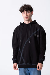 Men's Regular Fit Melton Hoodie Sweatshirt With Long Sleeves And Winter Colors
