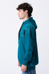 Men's Regular Fit Melton Hoodie Sweatshirt With Long Sleeves And Winter Colors