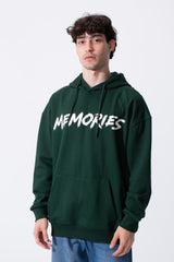 Men's Regular Fit Long Sleeves Hood Sweatshirt With A Memories Print
