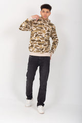 Men's Army Hoodie Padded Hooded Sweatshirt