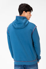 Men's Hoodie Sweatshirt With A Front Pocket And A Unique Cut