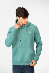 Men's Tomato Basic Plain Hoodie With Front Kangaroo Pocket