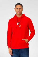 Men's Printed Hooded Sweatshirt With Front Pocket 1
