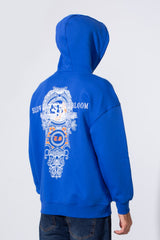 Men's Oversized Milton Printed Hoodie Sweatshirt With Front Pocket