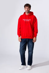 Men's Oversized Milton Printed Hoodie Sweatshirt With Front Pocket