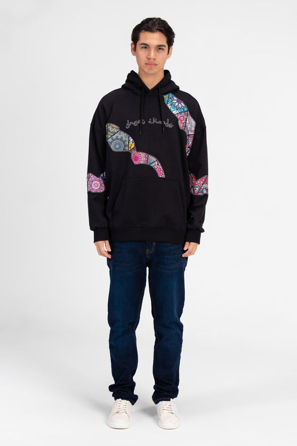 Men's Oversized Graphic Print Hoodie Sweatshirt