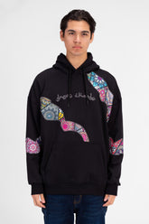 Men's Oversized Graphic Print Hoodie Sweatshirt