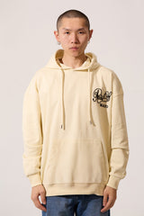 Men's Regular Fit Hooded Sweatshirt With Kangaroo Pocket And Front & Back Print