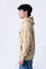 Men's Slim Fit Milton Tie Dye Hood Sweatshirt With Front Pocket And Long Sleeves