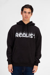 Men's Oversized Hood Sweatshirt With Front Print