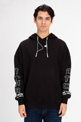 Men's Printed Oversized Hood Sweatshirt