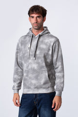 Men's Tie Dye Slim Fit Hoodie Sweatshirt With Long Sleeves