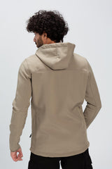 Men's Padded Hooded Full Zipper Basic With Front & Side Pockets Sweatshirt