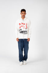 Men's Hooded Zipper Sweatshirt In Melton material