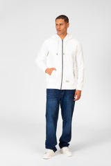 Men's Sweatshirt With Hood And Front Zipper