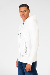 Men's Sweatshirt With Hood And Front Zipper