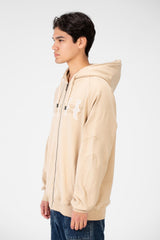 Men's Oversize Hooded Sweatshirt With Full Zipper