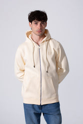 Men's Milton Slim Fit Long Sleeves Hood Sweatshirt With Full Front Zip