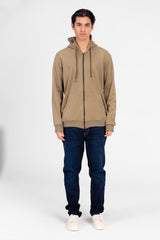 Men's Zippered Basic Sweatshirt