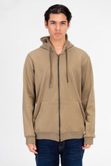 Men's Zippered Basic Sweatshirt