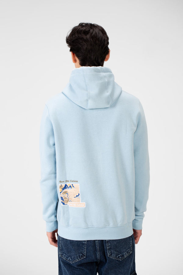 Men's Printed Long Sleeves Hooded Sweatshirt