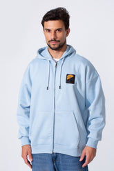 Men's Oversized Milton Zip-Up Sweatshirt With Back Print And Hood
