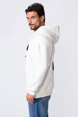 Men's Oversized Milton Zip-Up Sweatshirt With Back Print And Hood