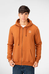 Men's Basic Sweatshirt With Zippers And Front Pockets