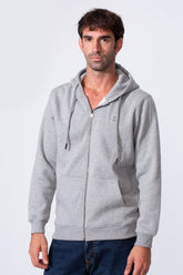 Men's Tomato Slim Fit Milton Full Zip Hoodie Sweatshirt
