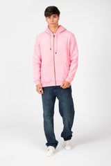 Men's Basic Hooded Sweatshirt With Front Zipper