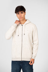 Men's Basic Hooded Sweatshirt With Front Zipper