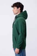 Men's Tomato Slim Fit Hood Sweatshirt With Full Front Zipper And Pockets