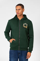Men's Hood Sweatshirt With Full Front Zipper