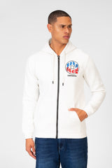 Men's Hood Sweatshirt With Full Front Zipper