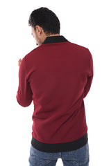 Men's Slim Fit Full Zipper Basic Sweatshirt