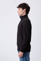 Men's Basic Half-Zip Slim Fit Long Sleeve Sweatshirt